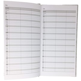 Hairdressing salon appointment book - Grey -3 Column