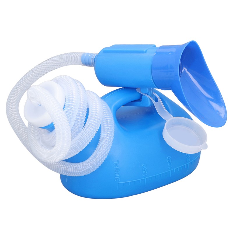 Male Urine Bottle 2000ml Ergonomic Large Opening Strong Plastic Large