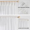 EMEMA Set of 2 Sheer Voile Curtains with Ruffle Tape,