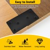 Aifeier ET 4 Pcs Black Flat Mending Plate, Stainless Steel