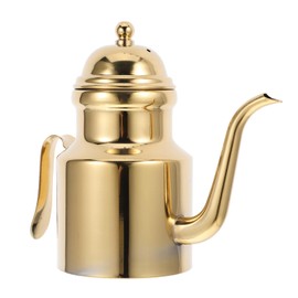 Cabilock 3pcs Olive Oil Dispensers Bottle: Stainless Steel Large Oil Storage Container Metal Grease Container Kitchen Grease Pot Great for Kitchen Cooking BBQ(18OZ)