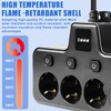 GAOUTO 3 Fach Anschlüsse Steckdosenverlängerung, 4000W Fach Steckdosenleiste, 16A USB
