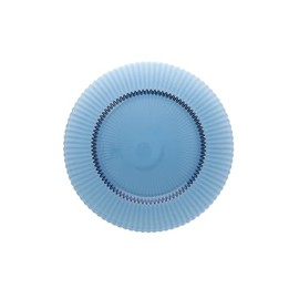 Fortessa Archie Glass, 10.6 Inch Dinner Plate (Set of 4), Cornflower Blue