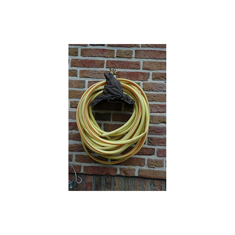 Esschert Design TG51 Frog Prince Garden Hose Holder, Antique Brown