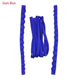 3PCS/Set Satin Wedding Dress Zipper Replacement Adjustable Corset Back Kit Lace-Up Ribbon Ties DIY Craft Wedding Dress (Dark Blue)