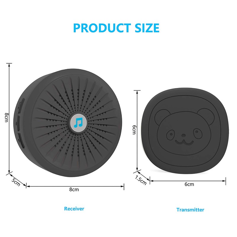 Wowlela Dog Doorbell, Wireless Touch Pet Doorbell, Pet Training Bells