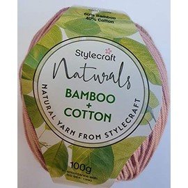 Stylecraft 2997137 Naturals Bamboo Cotton Lilac (7137) Yarn - 100g