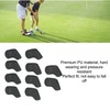 10 Pcs Golf Club Head Cover Stylish Exquisite PU Protective
