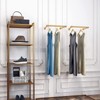 AddGrace Industrial Pipe Clothing Rack 20.5" Gold Clothing Rack DIY