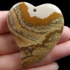ADDICTING TASTY ICE CREAM CONE JASPER HEART NECKLACE PENDANT [