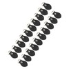 20 Sets Leather D Rings for Purse Genuine Leather D