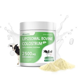 Allcoovita Calostro Bovino Liposomal En Polvo - Calostro Bovino Puro Para Humanos - Suplemento De Calostro Alimentado Con Pasto Para El Apoyo...      