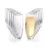 MARTHA STEWART ESSENTIALS 12 Piece Stemless Flutes Set NEW