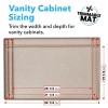Xtreme Mats Trimmable Cabinet Mat for Under Sinks - Grey