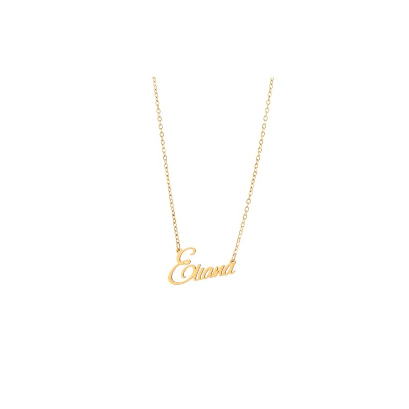 Name Necklaces made from Stainless Steel by Zotair (Eliana Gold)