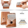 MOOZICA 17 Keys Kalimba Thumb Piano, Solid Mahogany Wood Professional