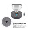 jojofuny 20pcs Carbon Fiber Speaker Spikes Pads for Audio Isolation