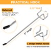 Moxweyeni 100 Pack Pegboard Hooks 6 Inch Metal Display Hooks