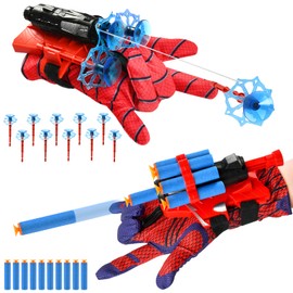 ZOSIGN Wrist Toy Set, Launcher Glove, Launcher Glove, Launcher Toy, Cosplay Glove Launcher, Launcher Web Shooter Glove, Funny Learning Toy Costume Props for Children