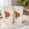50Pcs Heart Wax Seal Stickers Self-Adhesive Envelope Seal Stickers