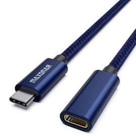 Belker USB C Verlängerungskabel (1,8m) USB3.2(5Gbit/s) Aufladen und Synchronisieren der Steckdose und Synchronisierung für PSVR2 M2 M1 MacBook Pro Wireless-Ladegerät Galaxy S23/S22/S21 Dell XPS Blau
