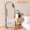 GlasFlength 64"x21" Arched Full Length Mirror, Elegant Full Body Mirror