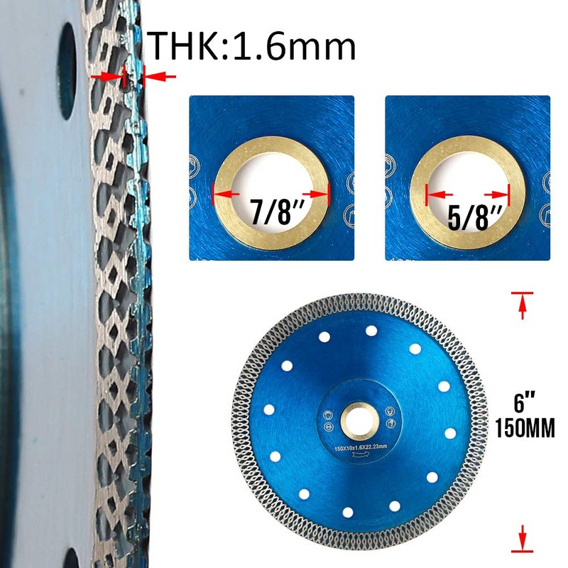 6" Super Thin Diamond Saw Blade Diamond Blade Dry or