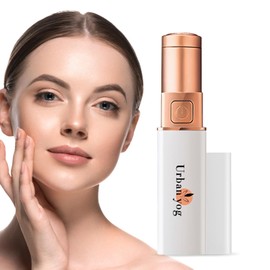 Urban Yog Electric Facial Hair Remover for Women, Quick 60-Minute Charge, 100-Minute Runtime, Stainless Steel Blade, Painless Hair Removal for Upper Lip, Chin, Eyebrows & Cheeks, Compact & Portable