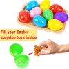 Easter Eggs Empty,50 Fillable Colorful Bright Fake Eggs | Colorful