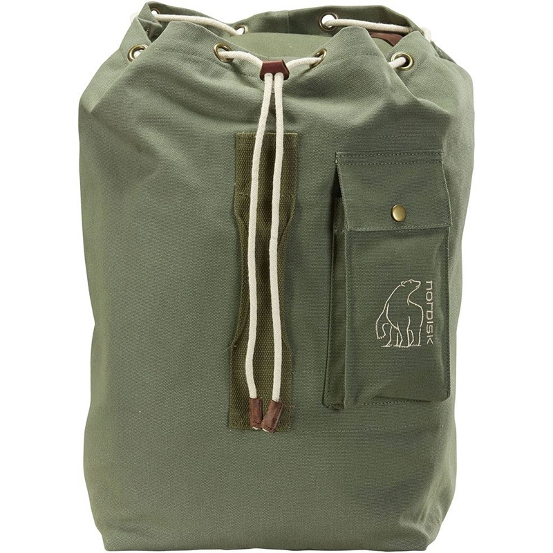 Nordisk Kongsberg 40 Duffel Olive - Versatile Robust Canvas Backpack,