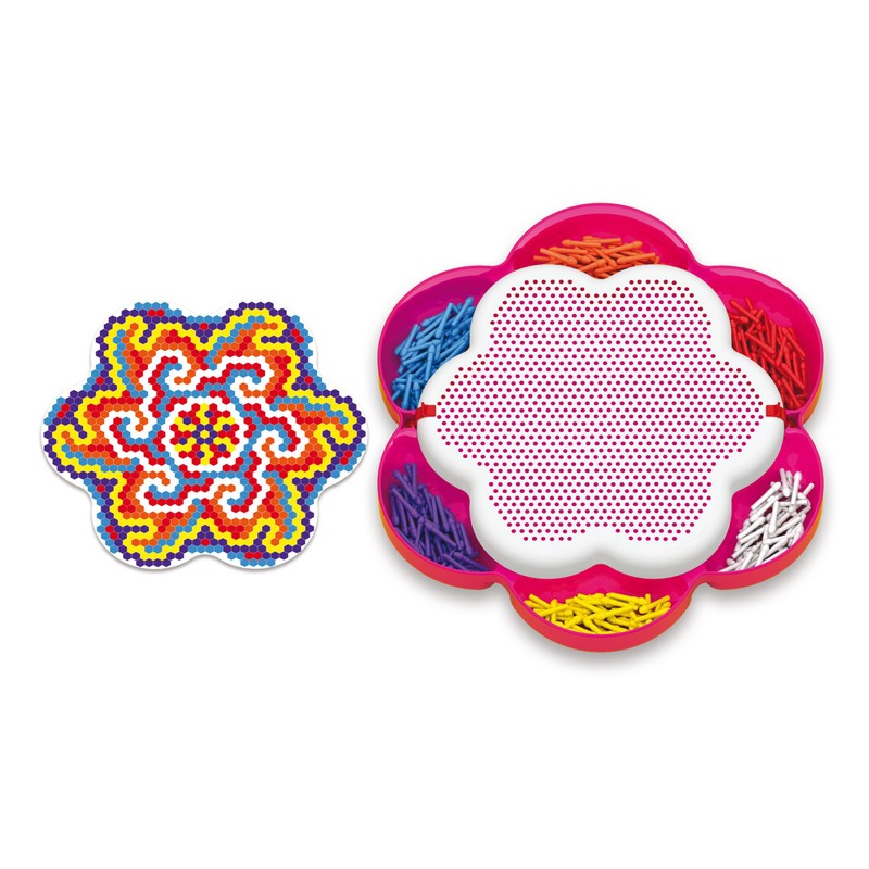 Quercetti Pixel Mandala 2101 Daisy Bead Mosaic Game / 1,200