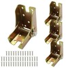 Suiwotin 4pcs Folding Hinge Bracket, Self Locking Hinges 90 Degree