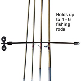 Rod Tamer Deck Mount Rod Straps 2 Pack, 6mm Kayak Boat Fishing Rod Tamer Strap Deck Mount Connector Gunwale Mount Fishing Rod Holders Down Strap (18 inch)