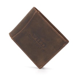 ekavale Men's Leather Wallet with RFID, NFC Protection Wallet for Men with Coin Compartment, Dark brown, coin purse