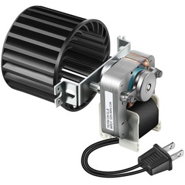 Ceoighe 1 Pcs Bathroom Exhaust Fan Motor Replacement Part, Compatible with Nutone Broan S97009796, 162-E/G/J/K/L/M and 164-E/G/J/K/L/M, 70 CFM 120V 0.9A Blower Assembly for Bulb Ceiling Heater