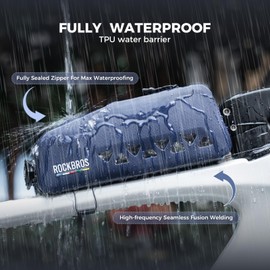 ROCKBROS Road to Sky Bicycle Frame Bag 100% Waterproof Top Tube Bag Bicycle Bag for Road Bike MTB Ebikes 1L