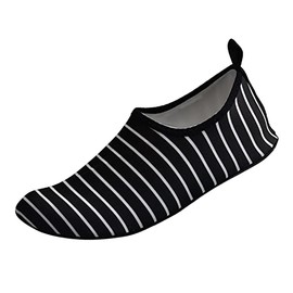Woaikeyu Damen und Herren Schwimmschuhe, leichte Schwimmschuhe, Tauchen, Strand, Strandschuhe, Damen, Schwarz, 46 EU