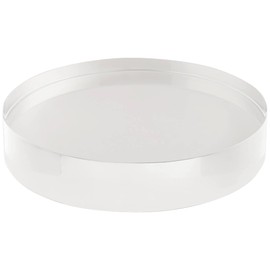 360 Lighting Round Acrylic 8" Wide x 1 1/2" High Pedestal Lamp Riser
