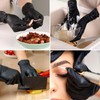 LikGuest Disposable Black Nitrile Gloves, Latex-Free, Powder-Free, 4 Mil, Material
