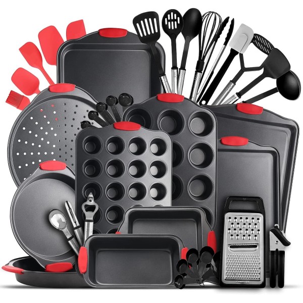 Unbranded 39PC Baking Pan Set Nonstick Bakeware Sets Cookie Sheets