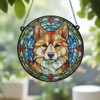 Shiba Inu Stained Glass Effect Suncatcher Gift for Dog Lovers