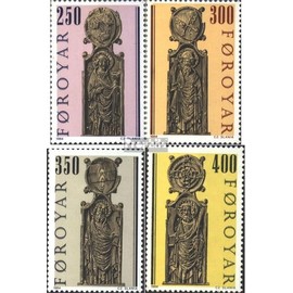 Denmark - Faroe Islands 93-96 (complete.issue.) FDC 1984 Church pews (Stamps for collectors) Christianity