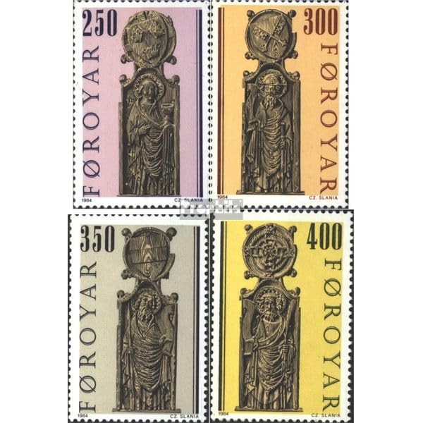 Denmark - Faroe Islands 93-96 (complete.issue.) FDC 1984 Church pews
