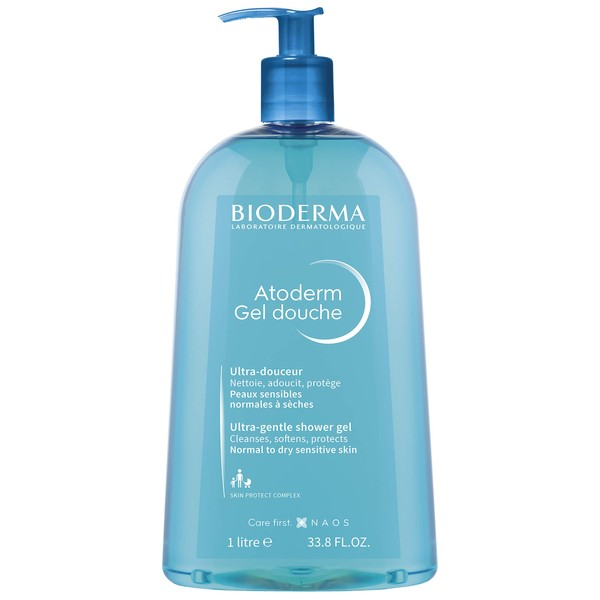 Bioderma - Atoderm Hydrating Shower Gel Body Wash - Moisturizing Face and Body Cleanser for Normal to Dehydrated Sensitive Skin