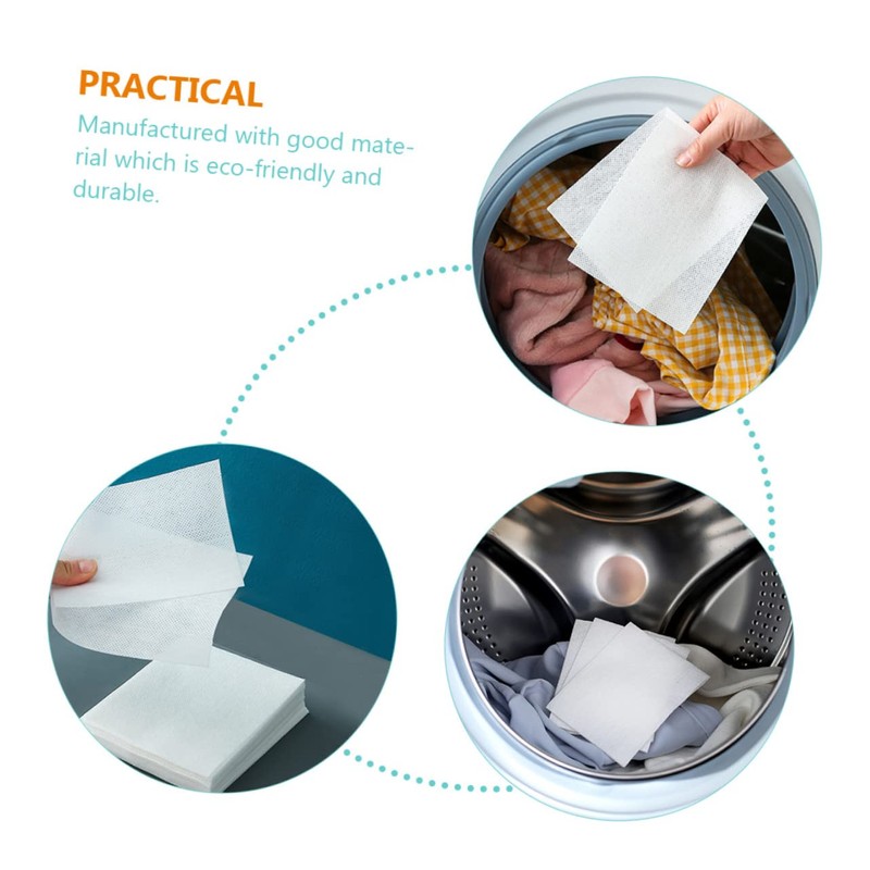 Beavorty 3pcs 3 Laundry Dyeing Absorption Paper Catcher Staining Laundry
