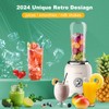 DOWYLIK Personal Blender, 3 Speed Retro Smoothie Blender for Protein