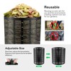 VIVOSUN 220 Gallon Outdoor Compost Bin, Expandable Composter, Easy to