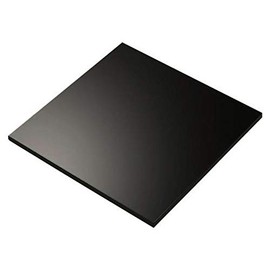 3/8" (9mm) Solid Black Acrylic Glossy Plexiglass Sheet 12" x 12" Cast Thick Nominal Size AZM Displays