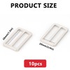 MELORDY 10pcs Metal Slide Tri-Glide Buckle Webbing Strap Adjustable Buckle