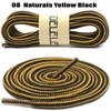 DELELE 2 Pair Round Boot Laces Outdoor Hiking Walking Shoelaces